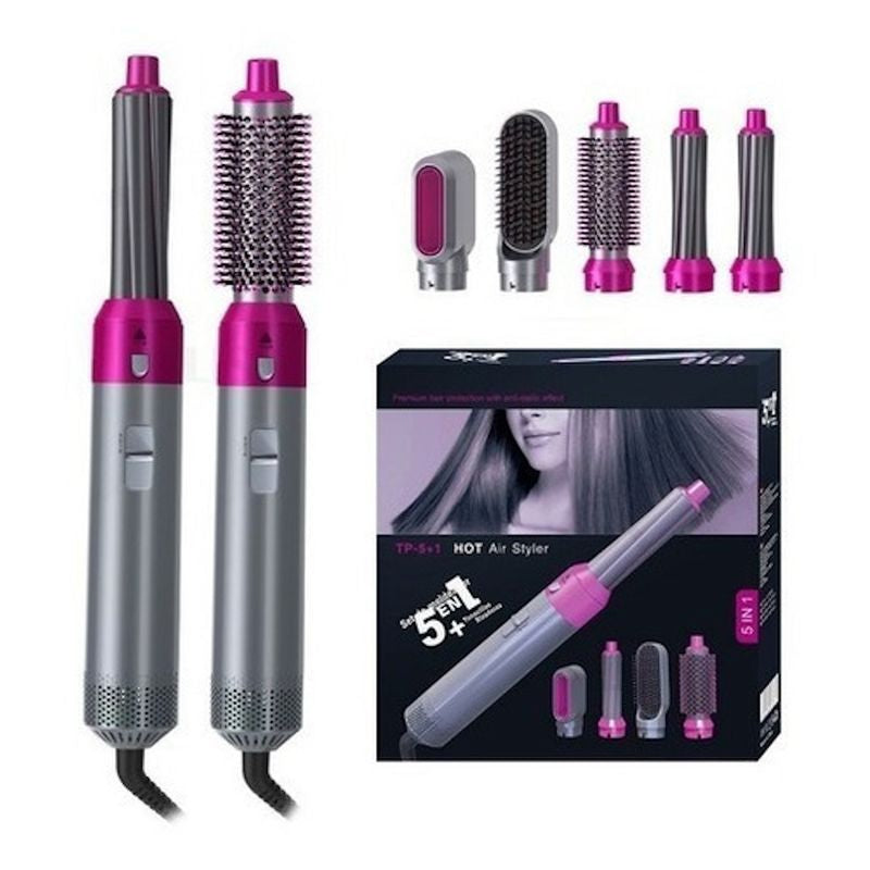 Cepillo Multiuso Rizador Secador 5 En 1